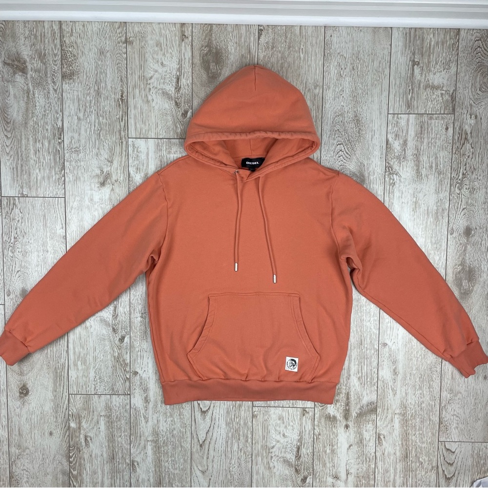 DIESEL L cotton peach hoodie